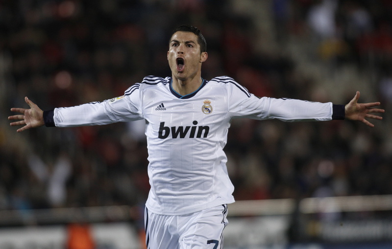 adult, Champions League, cristiano, arms outstretched, lifestyles, standing, limb, one person, waist up, three quarter length, player, white color, form
