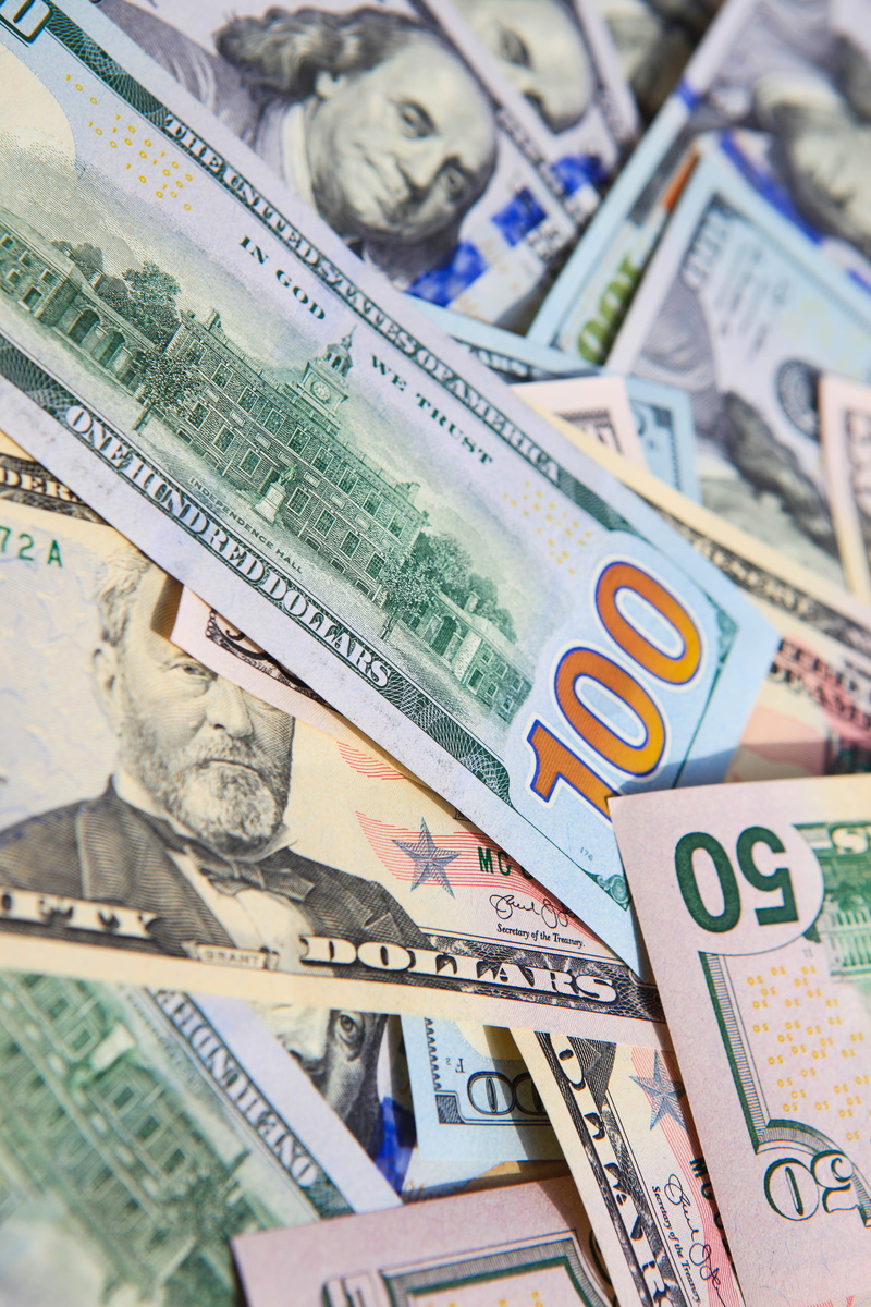 exchange, indoors, business, currency, wages, representation, us, close-up, finance, usd, paper, full frame, still life, close, group, background, closeup
