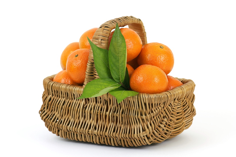 no People, plant part, citrus Fruit, basket, leaves, nature, 4K, yellow, apple - Fruit, brown, juice, food And Drink, freshness, tangerine, green Color