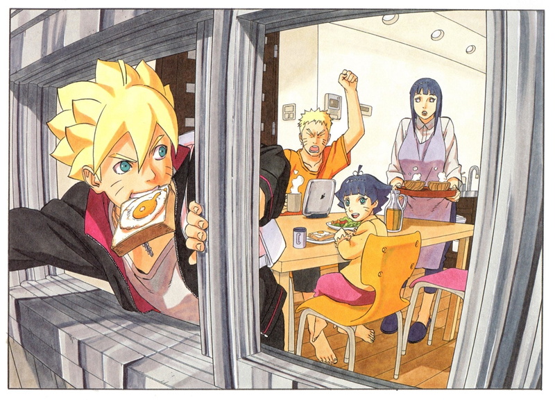 representation, Boruto, Himawari Uzumaki, Naruto Uzumaki, female likeness, Anime, store, human representation, 1080P, architecture, creativity, illustration
