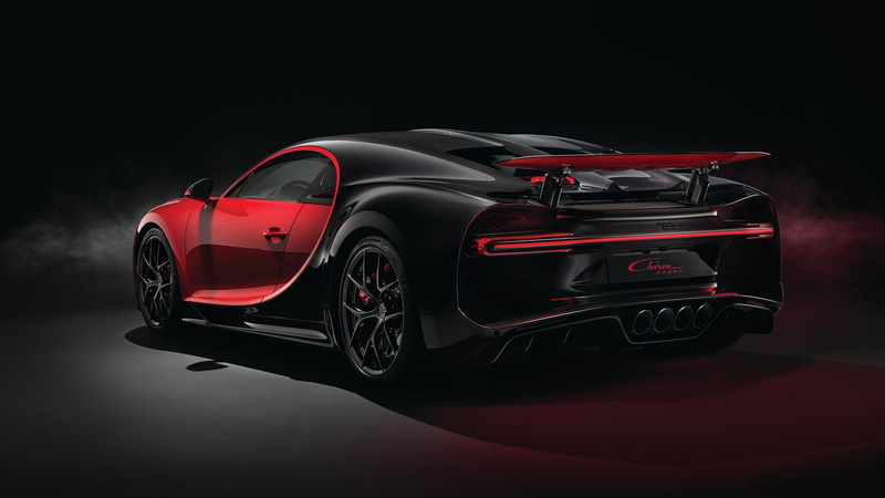 black background, luxury, Car, auto racing, 2019 Bugatti Chiron Sport, professional sport, black color, red, racecar, Sport, 1080P, transportation, Chiron