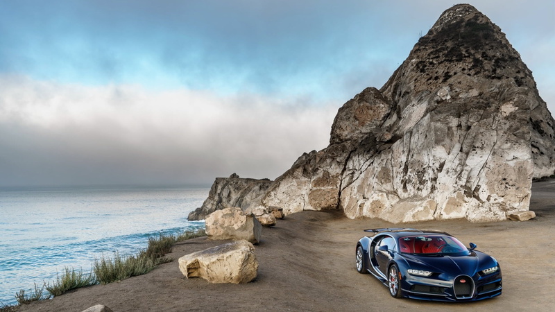 tranquil scene, transportation, sea, land vehicle, rock - object, landscape, scenics - nature, car, land, horizon over water, motor vehicle, black car