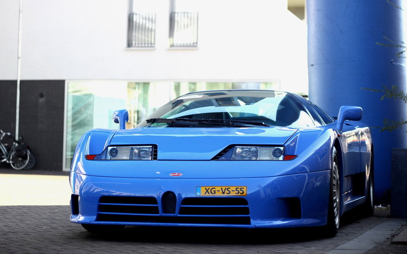 eb, View, Front, 1080P, Bugatti, Supercar, Blue