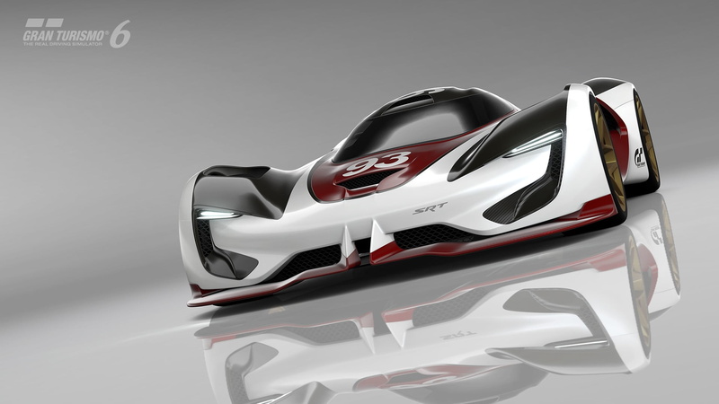 video games, SRT Tomahawk Vision Gran Turismo, white background, high heels, 1080P, gray, Gran Turismo 6, studio shot, modern, SRT, pair, textile, car