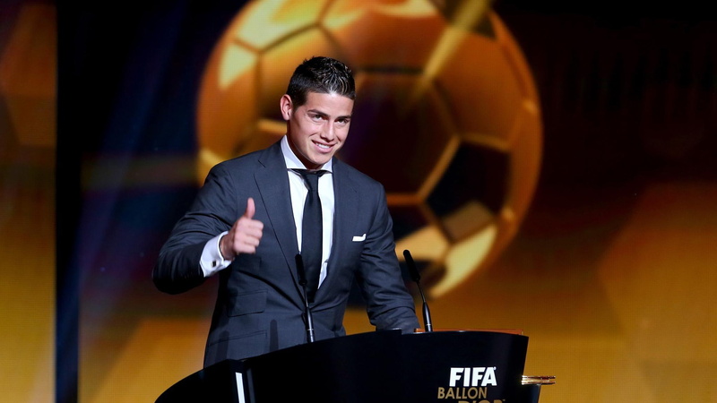 winner, 1080P, award, s, james rodriguez, puskas, fifa, james, ballon dor, necktie, football, black, suit, 2015, colombia, rodriguez, men