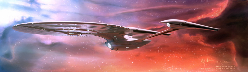 nebula, 4K, artwork, Star Trek, USS Enterprise (spaceship), space