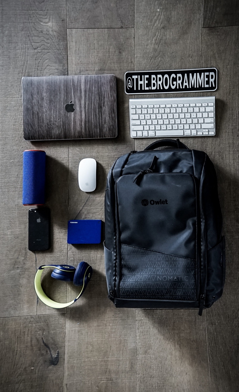 glasses, group of objects, preparation, connection, handbag, bag, clothing, container, directly above, close-up, suitcase, 2K, backpack, electronics, wood