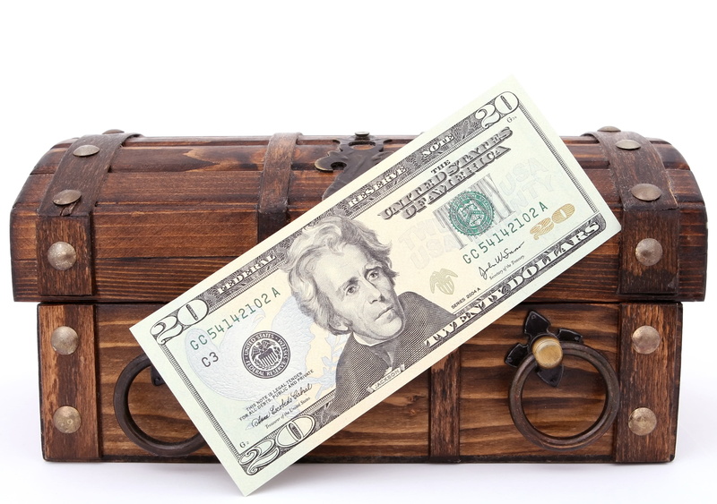 lid, paper currency, trove, white background, hide, save, dollar, mortgage, loot, briefcase, wooden, concept, brown, leather, wood - material, no people