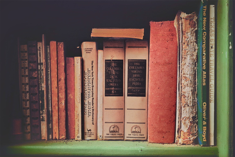 wooden, books, indoors, building, shelf, textbook, green, rack, day, architecture, the past, old, 1080P, pile, bookshelf, green color, book, learning