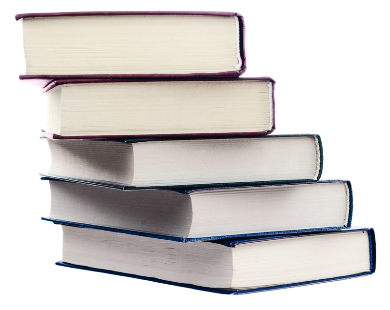 hardcover book, dictionary, indoors, pile, stack, learning, close-up, knowledge, medium group of objects, guidebook, textbook, encyclopedia, cut out, white background