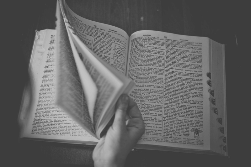 reading, black and white, encyclopedia, writing, studying, knowledge, text, belief, human hand, open, hand, dictionary, religion, spirituality, communication