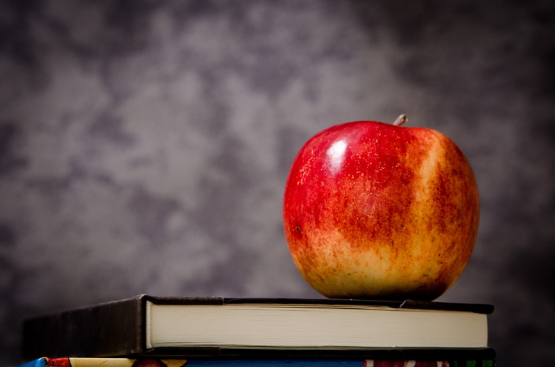 healthy eating, black background, red, book, freshness, apple - fruit, close-up, black, education, publication, ripe, apple, teacher, food and drink, food