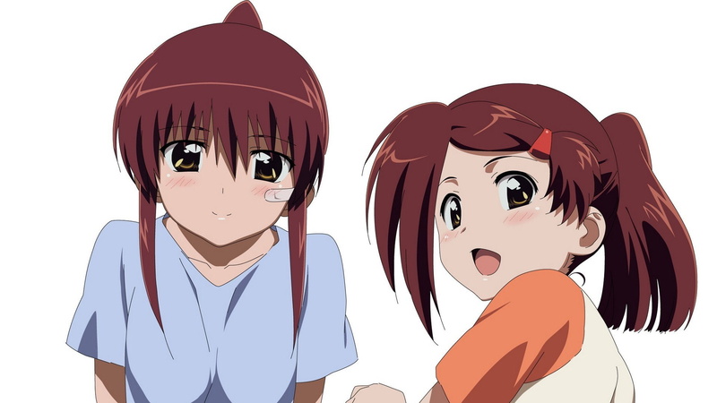 suminoe, girls, kiss, comedy, riko, bow, nawa, japan, sis, japanese, munenori, ako, anime, 1080P, ditama