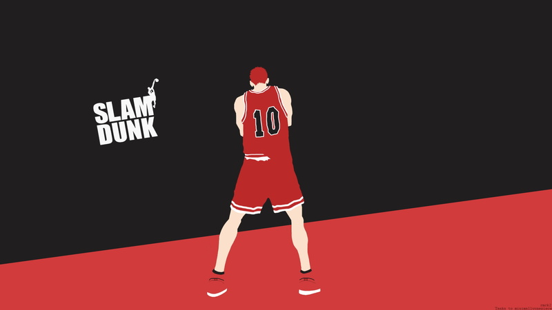 sports clothing, clothing, red, indoors, text, black background, front view, sport, standing, human body part, adult, one person, young adult, slam dunk sakuragi hanamichi shohoku high
