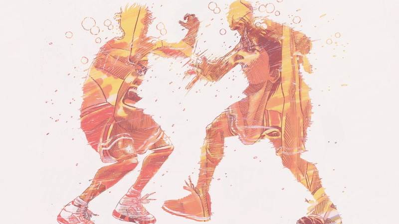 Anime, Basketball, Hanamichi Sakuragi, 1080P, Kaede Rukawa, Slam Dunk
