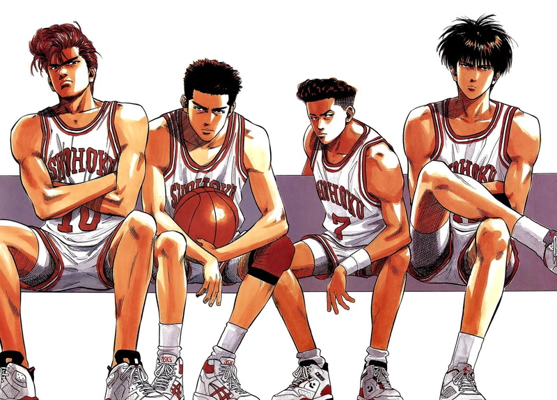 720P, ryouta, afro, dunk, kaede, mitsui, hanamichi, hisashi, sakuragi, rukawa, slam, miyagi