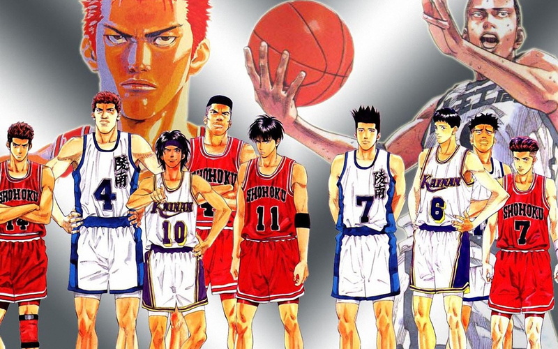 1080P, basket, slam Dunk, cartoon, kid, serial, anime