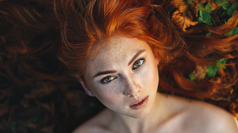 freckle, front view, human hair, redhead, face, beautiful woman, adult, young adult, one person, beauty, beautiful people, young women, hairstyle, body part