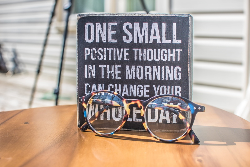 focus on foreground, decor, no people, display, architecture, communication, quote, outdoors, positivity, nature, table, message, cafe, spectacles, focus