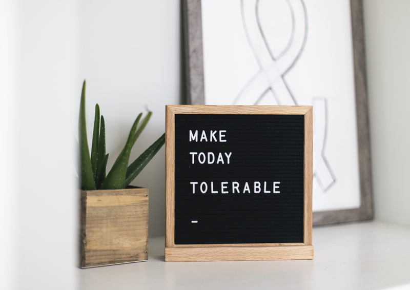today, letter, brown, container, wooden board, detail, wooden frame, text board, indoors, quote, tolerable, aloe, plant, word, no people, beside, message