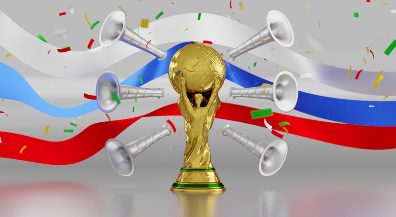 flag, occupation, 4K, day, celebration, one person, multi colored, team, championship, russia, engine, winner, champion, motion, football, world, trophy