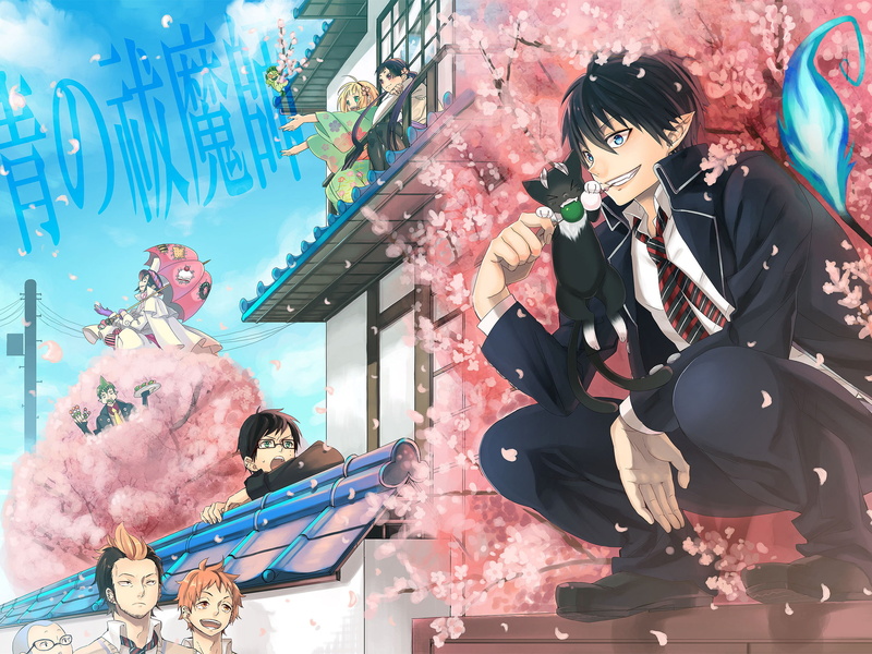 Rin Okumura, Ryuji Suguro, Amaimon (Ao No Exorcist), Shiemi Moriyama, Anime, Konekomaru Miwa, Ao No Exorcist, Izumo Kamiki, Blue Exorcist, Mephisto Pheles