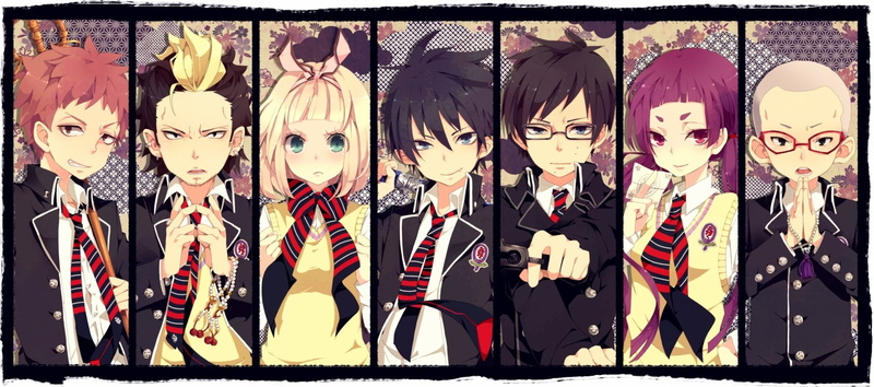 Izumo Kamiki, Konekomaru Miwa, Yukio Okumura, Rin Okumura, Shiemi Moriyama, Blue Exorcist, Renzo Shima, 1080P, Ao No Exorcist, Ryuji Suguro, Anime