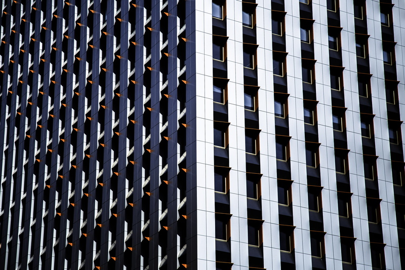 low angle view, nature, tower, reflection, pattern, black and gray, urban Scene, photo, backgrounds, architecture And Buildings, business, glass - Material