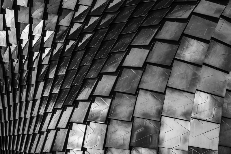 textured, black, pattern, abstract, office building exterior, tile, black and white, ceiling, Scales, window, building Exterior, geometric shape, surface