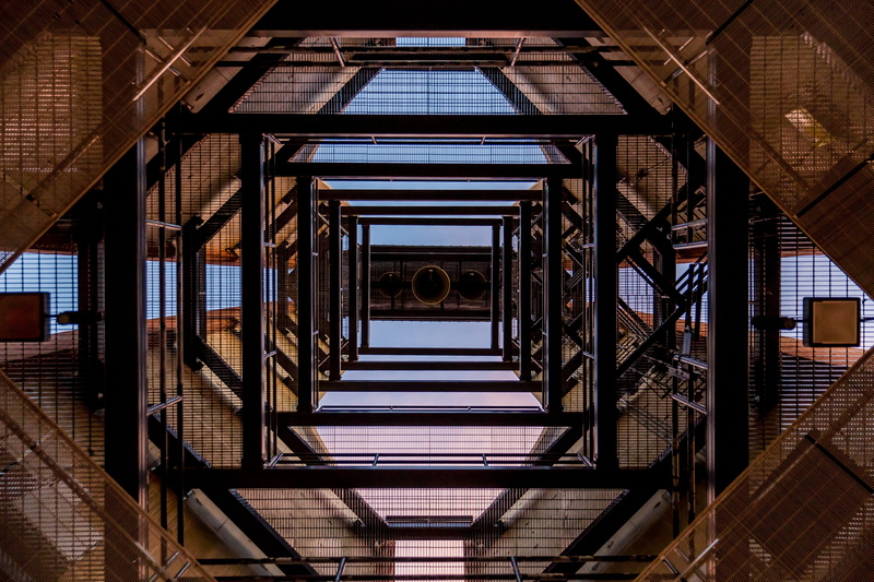 photography, daytime, angle, scaffolding, nature, low angle view, architecture And Buildings, the way forward, metal, diminishing perspective, no People