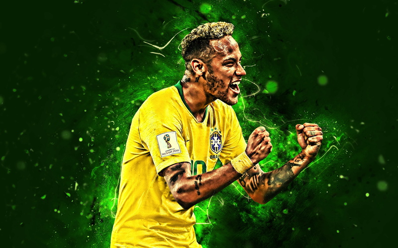Brazil National Football Team, Neymar, 4K, Soccer