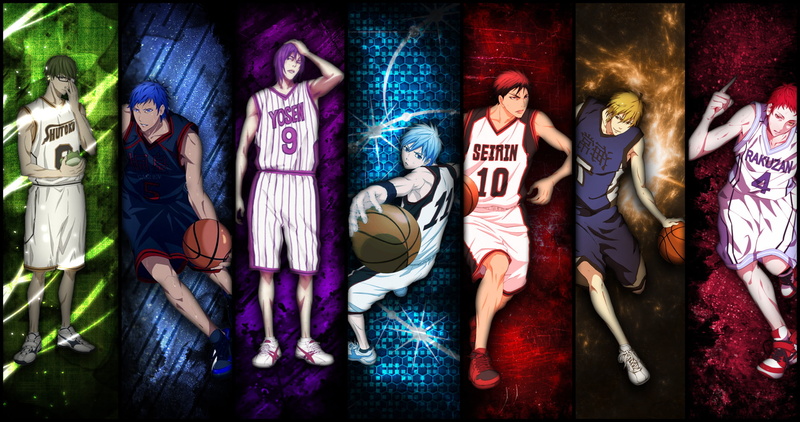 Anime, Shintarō Midorima, Ryōta Kise, Daiki Aomine, Kurokos Basketball, Tetsuya Kuroko, Seijūrō Akashi, Atsushi Murasakibara, 1080P