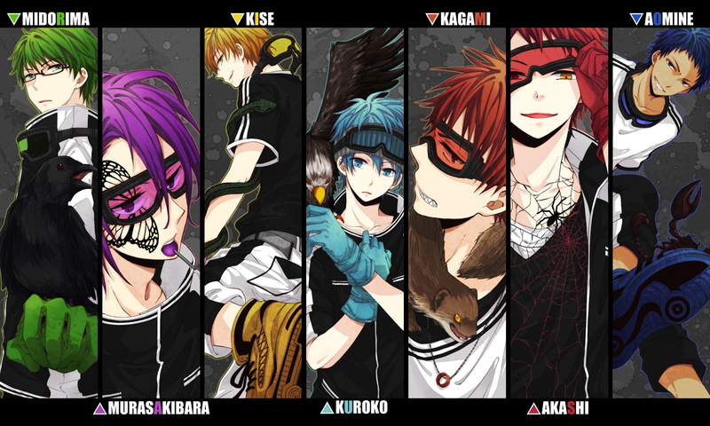 Shintarō Midorima, Ryōta Kise, Kurokos Basketball, Anime, Daiki Aomine, Tetsuya Kuroko, Taiga Kagami, 1080P, Atsushi Murasakibara, Seijūrō Akashi