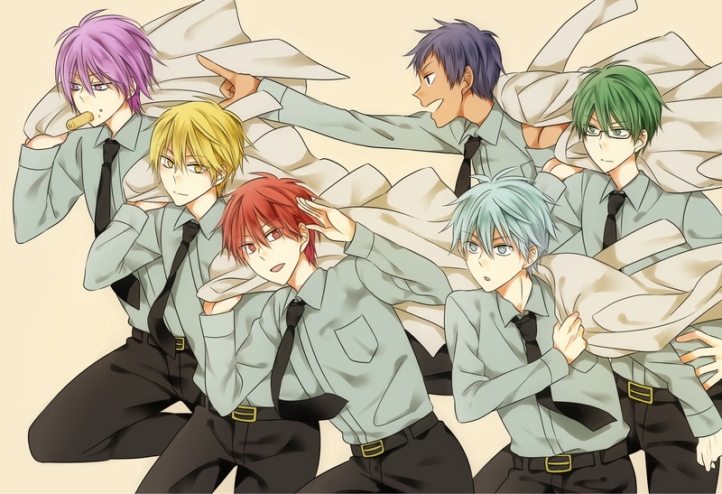 Seijūrō Akashi, Shintarō Midorima, Ryōta Kise, Kurokos Basketball, Atsushi Murasakibara, Tetsuya Kuroko, Anime, Daiki Aomine, 2K