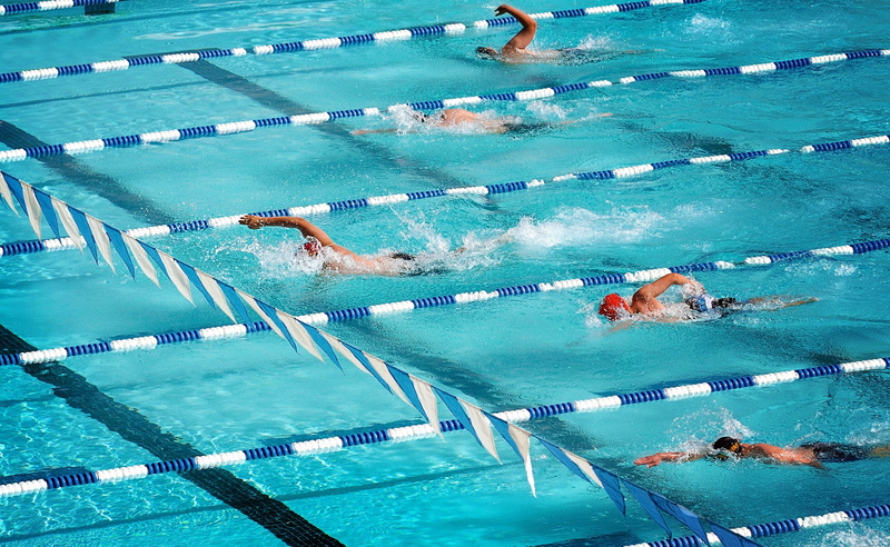 competitive sport, Sports, water, real people, turquoise colored, group of people, competition, lifestyles, athlete, swimming pool, Pool, Other Sports
