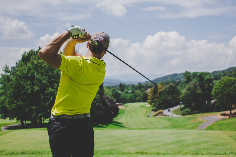 golf swing, golf course, course, golfer, sportsman, man, asheville, skill, playing, golf club, united states, plant, drive, outdoor, human arm, arms raised