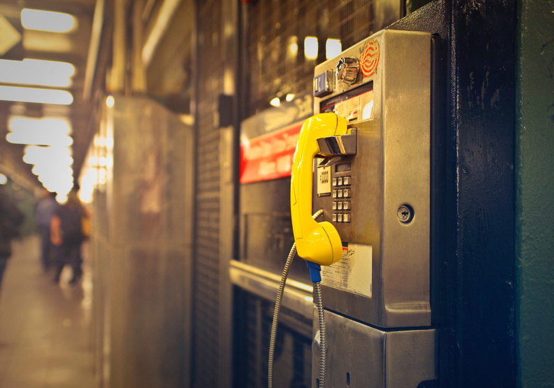 public, side, indoors, cable, view, keypad, pay, outdoors, selective focus, metal, close-up, yellow, coin operated, 2K, communicate, speaker, communication