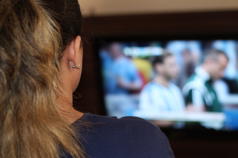 one person, mature adult, people, men, watching tv, business, mature men, looking, cheerleader, fifa world cup, watching, football, woman, adults only