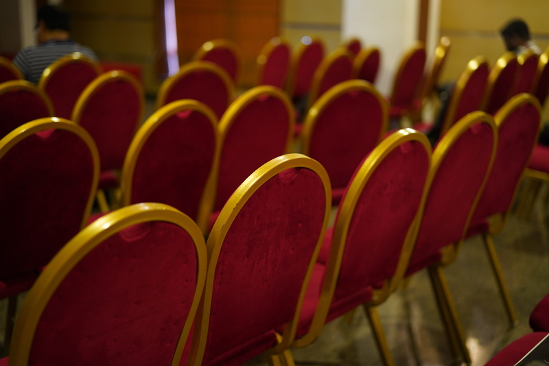 business meeting, art, movie theater, no people, indoors, exhibition, red, modern, absence, abundance, staircase, education, order, arts culture and entertainment