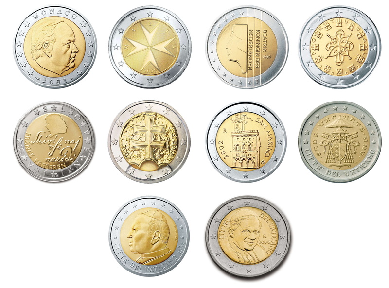 monaco, white background, still life, wealth, currency, number, studio shot, choice, cut out, variation, gold colored, indoors, bank, incentive, coin, directly above