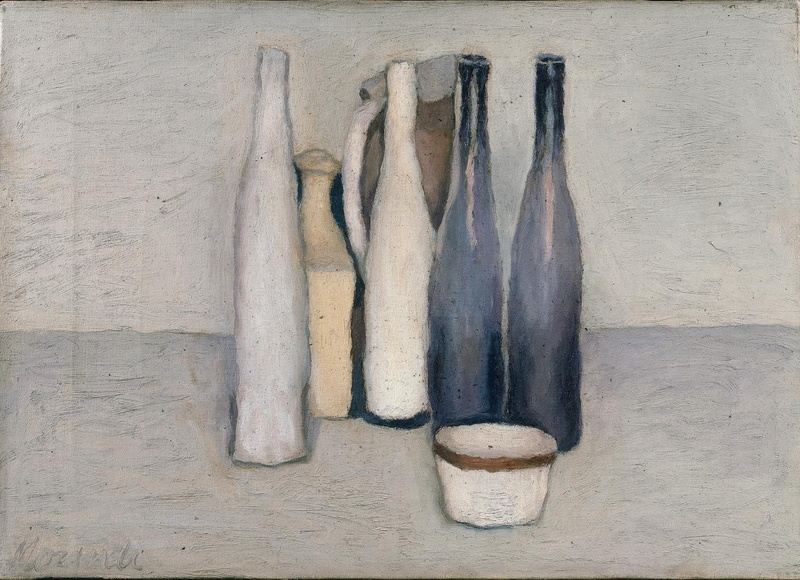 work tool, directly above, high angle view, arrangement, tool, side by side, equipment, table, jars, group of objects, Giorgio Morandi, indoors, hanging