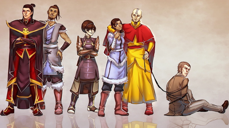 sokka, 1080P, aang, toph, katara, zuko, 1920x1080, avatar, the last airbender, cartoons