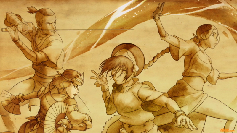 Avatar (Anime), Headband, Sword, Katara (Avatar), Toph Beifong, Weapon, Suki (Avatar), Avatar: The Last Airbender, Fan, Sokka (Avatar), Avatar: The Legend Of Korra
