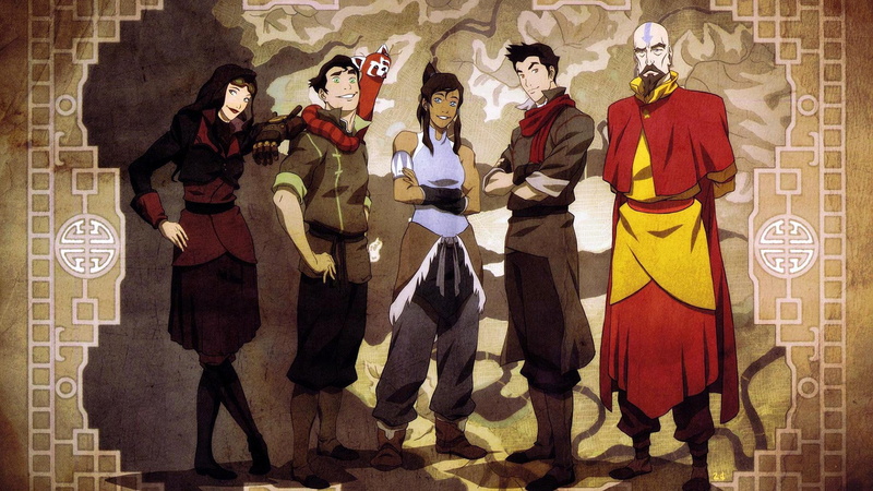 Scarf, Pabu (Avatar), Green Eyes, Ferret, Black Hair, Tenzin (Avatar), Yellow Eyes, Goggles, Bolin (Avatar), Avatar: The Legend Of Korra, Blue Eyes, Bold