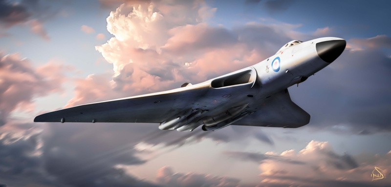 Avro Vulcan, 4K, bomber., strategic, British, the plane