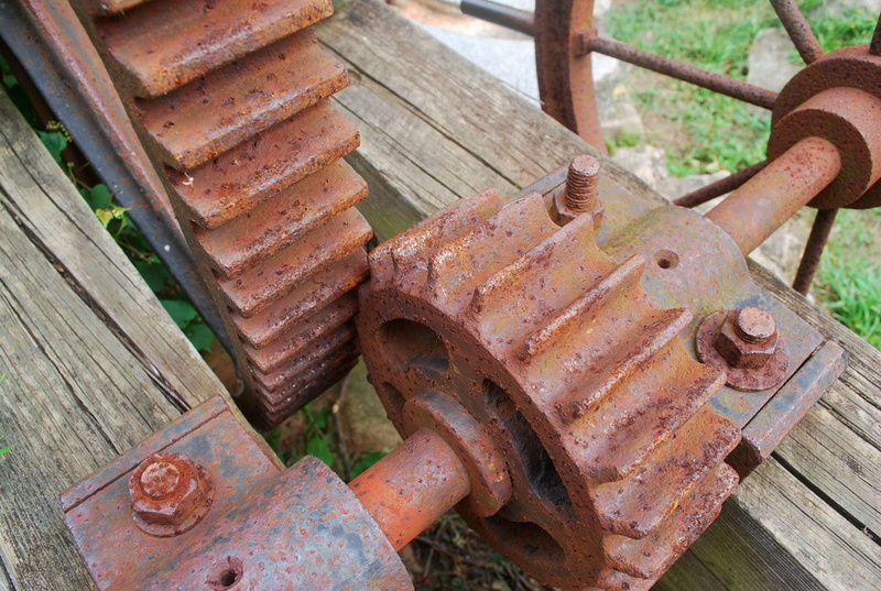 wood - material, machinery, metal, transportation, decline, cogwheel, focus on foreground, sprocket, run-down, close-up, bad condition, mechanical, rusty