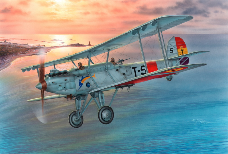 no people, side view, airplane, Stanislav Hayek., Vildebeest, developed, war, single-engine, art, aerospace industry, civil, horizon over water, sea, C.A.S.A.