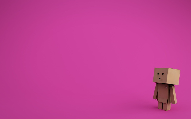 1080P, technology, colored background, background, ideas, house, creativity, robot, pink, danboard, pink color, studio shot, copy space, dunbo, cardboard