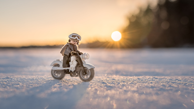 riding, Bike, Rogue One, outdoors, LEGO, sport, Lens, Prime, fun, D500, child, Toy, Nikon, Winter, Lake, DSLR, motorcycle, 5K, Sunset, figure, Jyn Erso