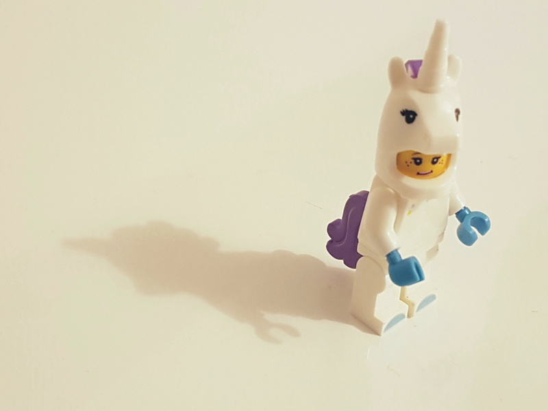 human representation, white, no people, robot, lego, minifigure, minifigs, art and craft, figurine, 4K, shadow, indoors, studio shot, representation, unicorn